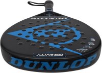 Dunlop Gravity 626016 Padelschläger, schwarz/blau, leicht, ausgewogen, Power & Kontrolle, komfortabler Griff