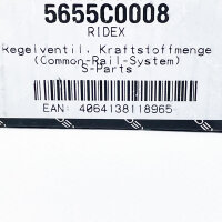 RIDEX control valve 5655C0008, common rail system, fuel quantity control, S-Parts, precise metering