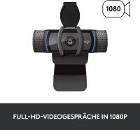 Logitech C920s HD Pro Webcam, 1080p, Autofocus, 78° field of view, USB, cover, PC/Mac, versatile