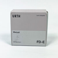 Urth Objektivadapter FD-E, Canon FD auf Sony E, manuell, 6061 Aluminium, robust, präzise Passform