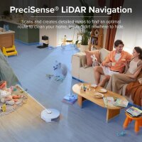 Roborock Q8 Max Saugroboter, starke Saugleistung, Wischfunktion, smarte Navigation, App-Steuerung, Teppicherkennung