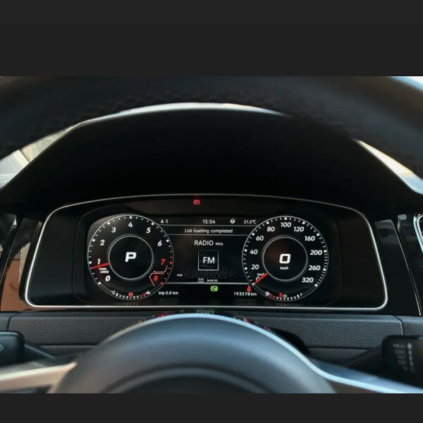 Digitales LCD-Kombiinstrument für VW Golf 7 R-Line/GTI, Passat B8 CC, Tachometer, ohne Schrauben, hochauflösendes Display