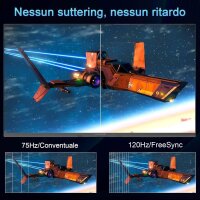 Minifire 27" Monitor, IPS, 120Hz, FHD, sRGB110%, 300 Nits, FreeSync, Eye-Care, HDMI/USB-C, VESA, rahmenlos, Schwarz