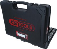 KS Tools 917.0795 Socket Wrench Set 1/4", 3/8", 1/2", 195-piece, comprehensive set for versatile applications