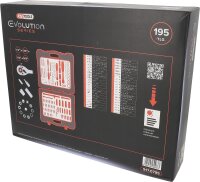 KS Tools 917.0795 Socket Wrench Set 1/4", 3/8", 1/2", 195-piece, comprehensive set for versatile applications