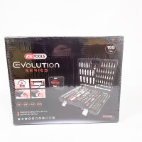 KS Tools 917.0795 Socket Wrench Set 1/4", 3/8", 1/2", 195-piece, comprehensive set for versatile applications