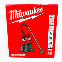 Milwaukee AS300ELCP Nass-/Trockensauger, 1500W, 30l Behälter, 36mm Schlauch, robustes Absaugsystem