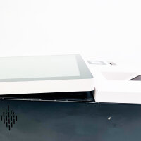 HV32K self-service terminal, interactive kiosk system, touchscreen, fast ordering process, modern design