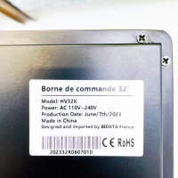 HV32K self-service terminal, interactive kiosk system, touchscreen, fast ordering process, modern design