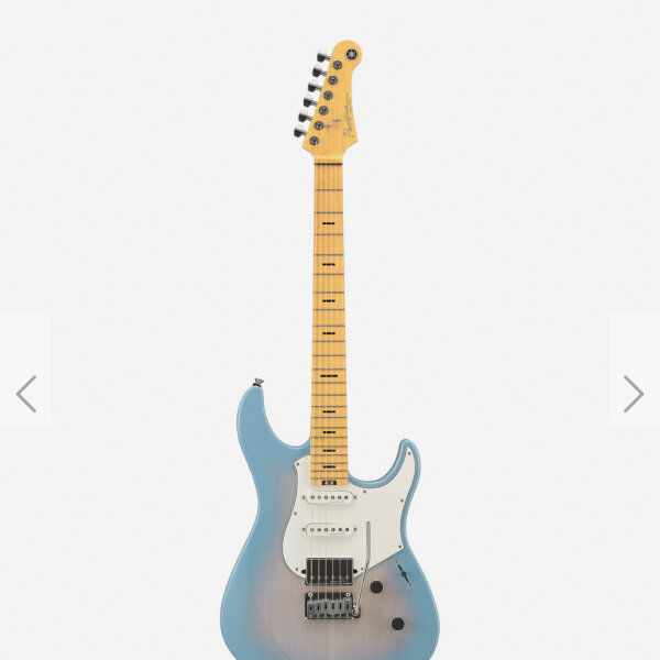 Yamaha PACP12M Pacifica Professional E-Gitarre, Beach Blue Burst, Erle-Korpus, Ahornhals, HSS-Tonabnehmer, Locking-Mechaniken