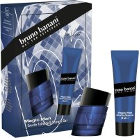bruno banani Magic Man Set, Eau de Toilette 30ml & Duschgel 50ml, Herrenduft, energetisch, holzig, Geschenkidee