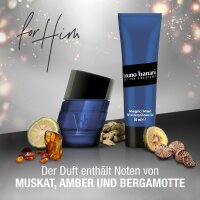 bruno banani Magic Man Set, Eau de Toilette 30ml & Duschgel 50ml, Herrenduft, energetisch, holzig, Geschenkidee