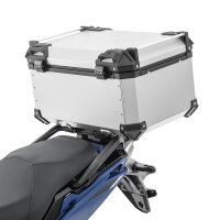 Bagtecs XB65 Alu Top Case 65L silver, motorcycle case, robust, lockable, weatherproof, large storage volume