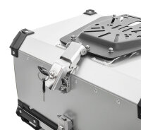 Bagtecs XB65 Alu Top Case 65L silver, motorcycle case, robust, lockable, weatherproof, large storage volume