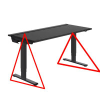 Secretlab Magnus Pro Tischbeine, elektrisch höhenverstellbar, ohne Tischplatte, für Stehschreibtisch, stabile Metallbeine