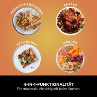 Ninja PRO Air Fryer AF140EU, Heißluftfritteuse 4,7L, 4-in-1, Einzelkorb, digital, Antihaft, schnelles Garen, für 1-2 Personen