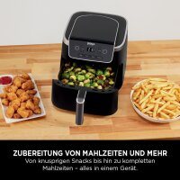 Ninja PRO Air Fryer AF140EU, Heißluftfritteuse 4,7L, 4-in-1, Einzelkorb, digital, Antihaft, schnelles Garen, für 1-2 Personen