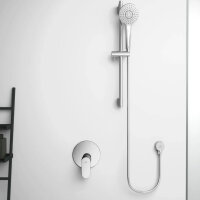 Ideal Standard Brausekombi Idealrain Evo, 3-Funktions-Handbrause, Chrom, Duschset mit variablen Strahlarten