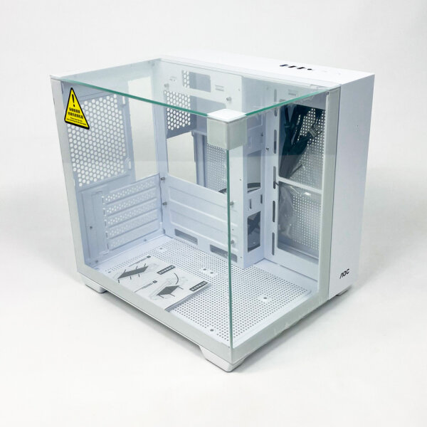 AOC CG389 Gaming MATX PC Case, Seaview Room, Desktop Case, 5 Fan Mounts, Stylish, Compact, Good Cooling