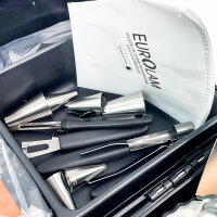 Eurolam 37-piece kitchen case, complete cutlery and cooking set, compact, portable, safe storage