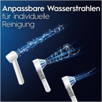 Oral-B Oral Health Center Water Flosser - 2 Replacement Nozzles, Oxyjet Technology, 5 Pressure Levels, Interdental Cleaner, Gentle Cleaning, White/Blue