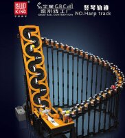 Mould King 26008 Murmelbahn-Bausatz (Harfen-Design), 1547+ Teile – kreatives Baustein-Set für 14+