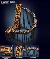 Mould King 26008 Murmelbahn-Bausatz (Harfen-Design), 1547+ Teile – kreatives Baustein-Set für 14+