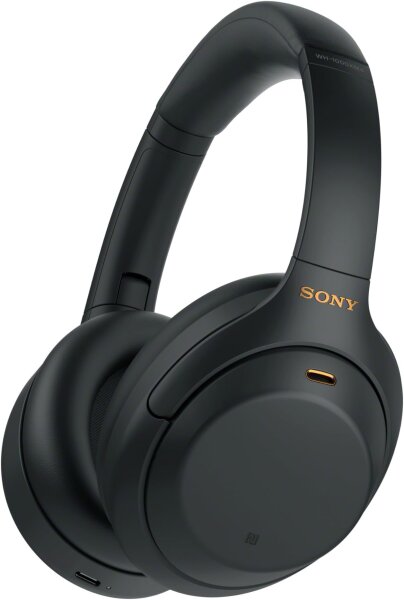 Sony WH-1000XM4 Over-Ear Bluetooth-Kopfhörer – Noise Cancelling, Mikrofon, Telefon- & Alexa-Steuerung, Schwarz