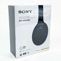Sony WH-1000XM4 Over-Ear Bluetooth-Kopfhörer – Noise Cancelling, Mikrofon, Telefon- & Alexa-Steuerung, Schwarz