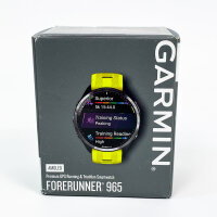 Garmin 010-02809-12 Forerunner 965 GPS-Uhr, DLC Titan, Unisex, zitronengelb/schwarz, OneSize
