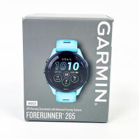 Garmin 010-02810-12 Forerunner 265 GPS Running Watch, Unisex, Turquoise/Black, One Size, Smartwatch Features