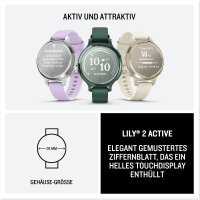 Garmin 010-02891-01 Lily 2 Active Fashion-Smartwatch 1" Touch GPS bis 9 Tage Akku 30+ Sport-Apps Gesundheits- & Benachr.