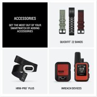 Garmin 010-03020-50 Instinct 3 Tactical Edition, robuste 50 mm Outdoor-GPS-Smartwatch mit AMOLED-Display, Schwarz