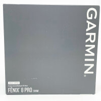 Garmin fēnix 8 Pro (010-03199-40) GPS-Smartwatch, 51mm AMOLED Saphir, DLC Titan Graphit, QuickFit-Leder 26mm