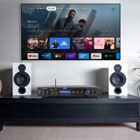 Pyle PDA7BUEU 5-Kanal Stereo Verstärker, 200W, Bluetooth, Radio, USB/SD/AUX, Heimkino Surround, MP3, HiFi Receiver