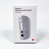 Ajax Superior MotionCam HD (PhOD) Jeweller, Motion Detector, HD Photo, IR, HDR, Photo Verification, White, 118274.309.WH1