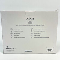 Ajax ReX 2 Jeweller 72033.106.BL1, signal amplifier for security systems, wireless range, alarm photo verification, up to 38 hours runtime