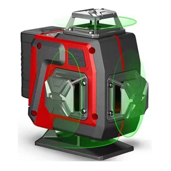 L FINE 4D cross line laser, 16 lines, 360° projection, self-leveling, incl. accessories, precise alignment