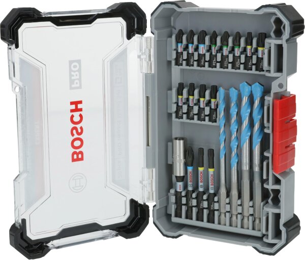 Bosch PRO Impact Set 20-piece, bit & drill set, for concrete/tiles, 200x107mm, screwdriver accessories, 2608521U83