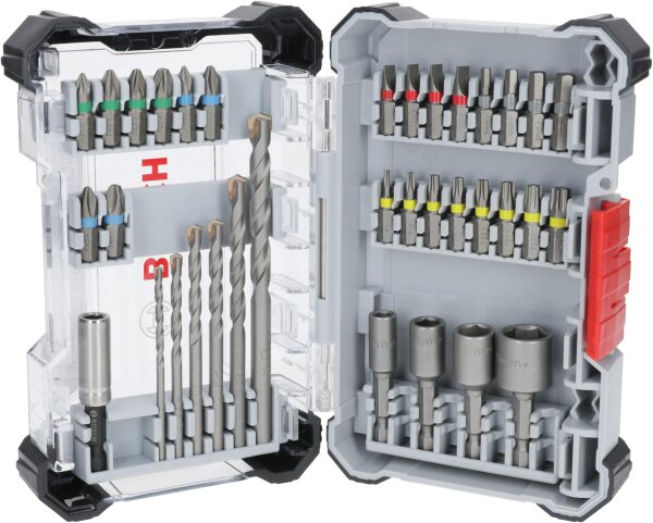 Bosch 35x Extra Hard Bit & CYL-3 Drill Bit Set, 35-piece, Accessories for Screwdrivers/Drill Drivers, Robust, Compact, 197x110.5mm, 2607017728