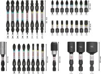 Bosch PRO Impact Screwdriver Bit Set, 36-piece, Accessories for Screwdrivers/Drills, Robust, Versatile, 2608522517
