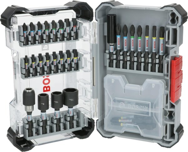 Bosch PRO Impact Set 33-piece, model 2608521U76, screwdriver set, robust, versatile, for professionals, 200x107mm