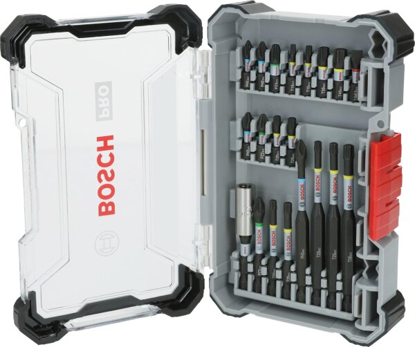 Bosch PRO Impact Set 20-tlg., Modell 2608521U74, Schraubendreher-Bitset, robust, vielseitig, für Profis, 200x107mm