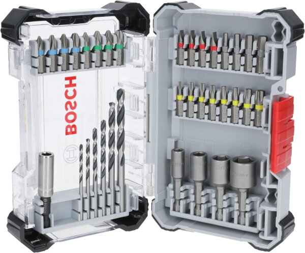Bosch 2607017726 Bit & HSS Drill Bit Set, 35-piece, Accessories for Screwdrivers/Drill Drivers, Extra Hard, Compact, Versatile