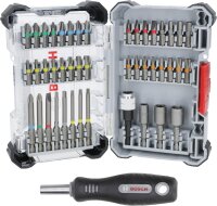 Bosch 45x Extra Hard Bit-Set 44+1-tlg, Schrauberbits,...