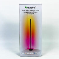 Nanoleaf NL72K4E00 Stehlampe, RGB IC LED, dimmbar, Musik Sync, 1700lm, App/Sprachsteuerung, Schwarz, Gaming Schlafzimmer