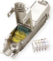 EasyLan CKEFFL00 Netzwerk Transmitter & Receiver, Cat6a, 90m, 10/100/1000 Mbit/s, IP20, silber, Netzwerkverlängerung