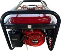 Professional H8500W generator, 6.5 HP petrol engine, 220V, voltmeter & circuit breaker, emergency power generator, red, without original packaging, paint chips, oil needs topping up
