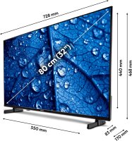 MEDION MD 832101 80 cm (32 Zoll) Full HD Smart-TV - HDR, VIDAA Store, Netflix, Prime Video, Disney+, DAZN, Paramount+, HbbTV, PVR, Bluetooth