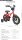 PROMETHEUS BICYCLES Childrens Bicycle 12 inch, from 3 years, Unisex, with training wheels & coaster brake, Red